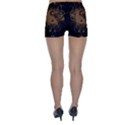 The Sign Ying And Yang With Floral Elements Skinny Shorts View2