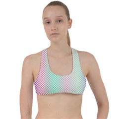 Pattern Criss Cross Racerback Sports Bra by gasi