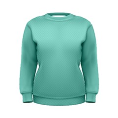 Tiffany Aqua Blue Puffy Quilted Pattern Women s Sweatshirt by PodArtist