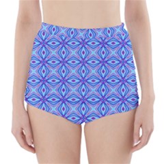 Pattern High-waisted Bikini Bottoms by gasi