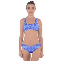 Pattern Criss Cross Bikini Set by gasi