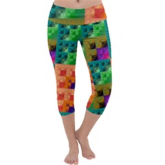 Pattern Capri Yoga Leggings by gasi