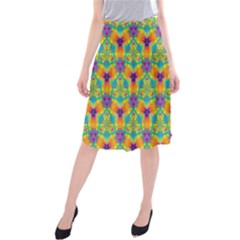 Pattern Midi Beach Skirt by gasi