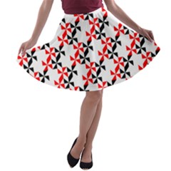 Pattern A-line Skater Skirt by gasi