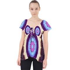 Mandala Art Design Pattern Lace Front Dolly Top