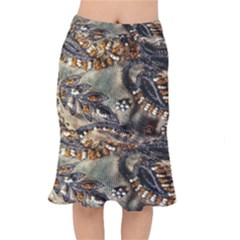 Texture Textile Beads Beading Mermaid Skirt by Celenk