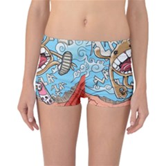 Illustration Characters Comics Draw Reversible Boyleg Bikini Bottoms by Celenk