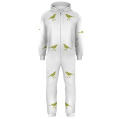 Birds Motif Pattern Hooded Jumpsuit (men)  by dflcprints