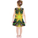 Christmas Star Fractal Symmetry Kids  Tunic Dress View2