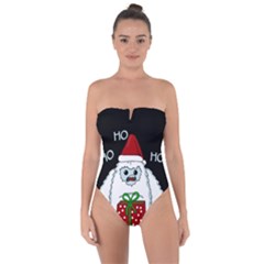 Yeti Xmas Tie Back One Piece Swimsuit by Valentinaart