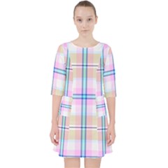 Pink And Yellow Plaid Pocket Dress by allthingseveryone