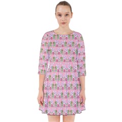 Floral Pattern Smock Dress by SuperPatterns