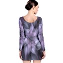 Fractal Flower Lavender Art Long Sleeve Bodycon Dress View2