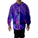 Fractal Fantasy Creative Futuristic Hooded Wind Breaker (Kids) View1