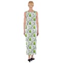 Watercolor Christmas Tree Fitted Maxi Dress View2