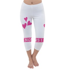 Jesus Loves Me [converted] Capri Winter Leggings  by clothcarts