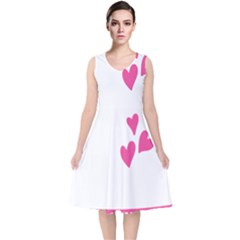 Jesus Loves Me [converted] V-neck Midi Sleeveless Dress  by clothcarts