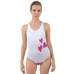 Jesus Loves Me [converted] Cut-out Back One Piece Swimsuit by clothcarts