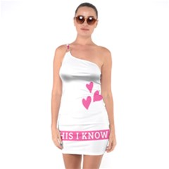 Jesus Loves Me [converted] One Soulder Bodycon Dress by clothcarts