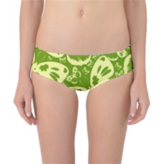 Pale Green Butterflies Pattern Classic Bikini Bottoms by Bigfootshirtshop