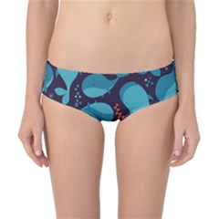 Blue Whale Pattern Classic Bikini Bottoms by Bigfootshirtshop