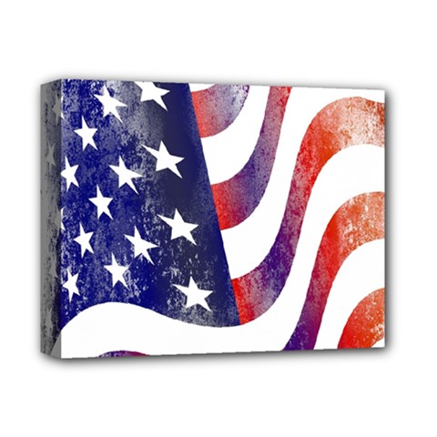 Usa Flag America American Deluxe Canvas 14  X 11  by Celenk