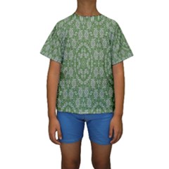 Art Pattern Design Holiday Color Kids  Short Sleeve Swimwear by Celenk