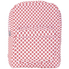 Sexy Red And White Polka Dot Full Print Backpack by PodArtist