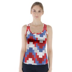 Texture Textile Surface Fabric Racer Back Sports Top by Celenk