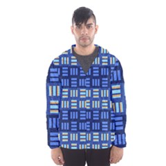 Textiles Texture Structure Grid Hooded Wind Breaker (men) by Celenk