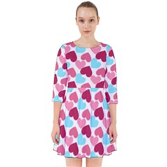 Bold Valentine Heart Smock Dress by Bigfootshirtshop