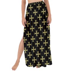 Yellow Cross Maxi Chiffon Tie-up Sarong by jumpercat