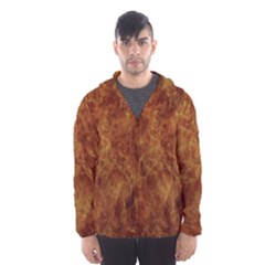 Abstract Flames Fire Hot Hooded Wind Breaker (men) by Celenk