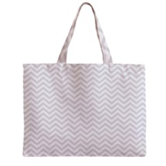 Light Chevron Zipper Mini Tote Bag by jumpercat