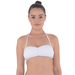 Light Chevron Halter Bandeau Bikini Top by jumpercat