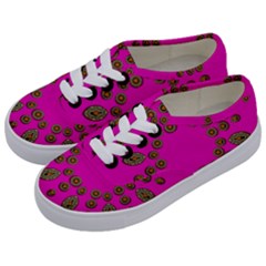 Sweet Hearts In  Decorative Metal Tinsel Kids  Classic Low Top Sneakers by pepitasart