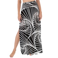 Fractal Sketch Dark Maxi Chiffon Tie-up Sarong by jumpercat