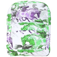 Horse Horses Animal World Green Full Print Backpack by BangZart