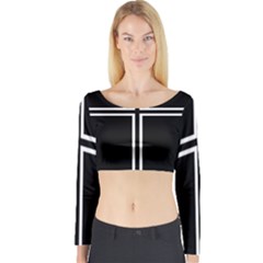 Kof Kyo Kusanagi Cross Long Sleeve Crop Top by jumpercat