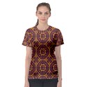 Geometric Pattern Women s Sport Mesh Tee View1