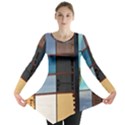 Glass Facade Colorful Architecture Long Sleeve Tunic  View1