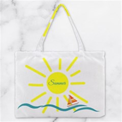 Summer Beach Holiday Holidays Sun Zipper Medium Tote Bag by BangZart