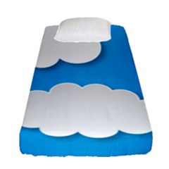 Clouds Sky Background Comic Fitted Sheet (single Size) by BangZart