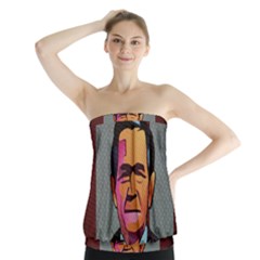 George W Bush Pop Art President Usa Strapless Top by BangZart