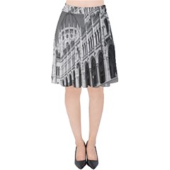 Architecture Parliament Landmark Velvet High Waist Skirt by BangZart