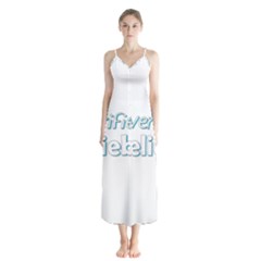 Verified Belieber Button Up Chiffon Maxi Dress by Valentinaart