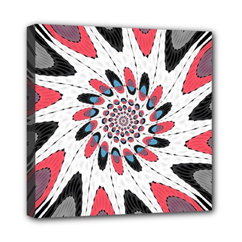 High Contrast Twirl Mini Canvas 8  X 8  by linceazul