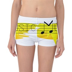 Music Dance Abstract Clip Art Reversible Boyleg Bikini Bottoms by Celenk