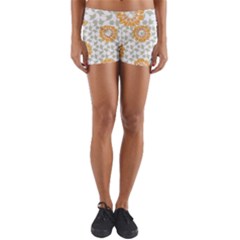 Stamping Pattern Fashion Background Yoga Shorts by Celenk