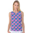 Seamless Flower Pattern Colorful Women s Basketball Tank Top View1